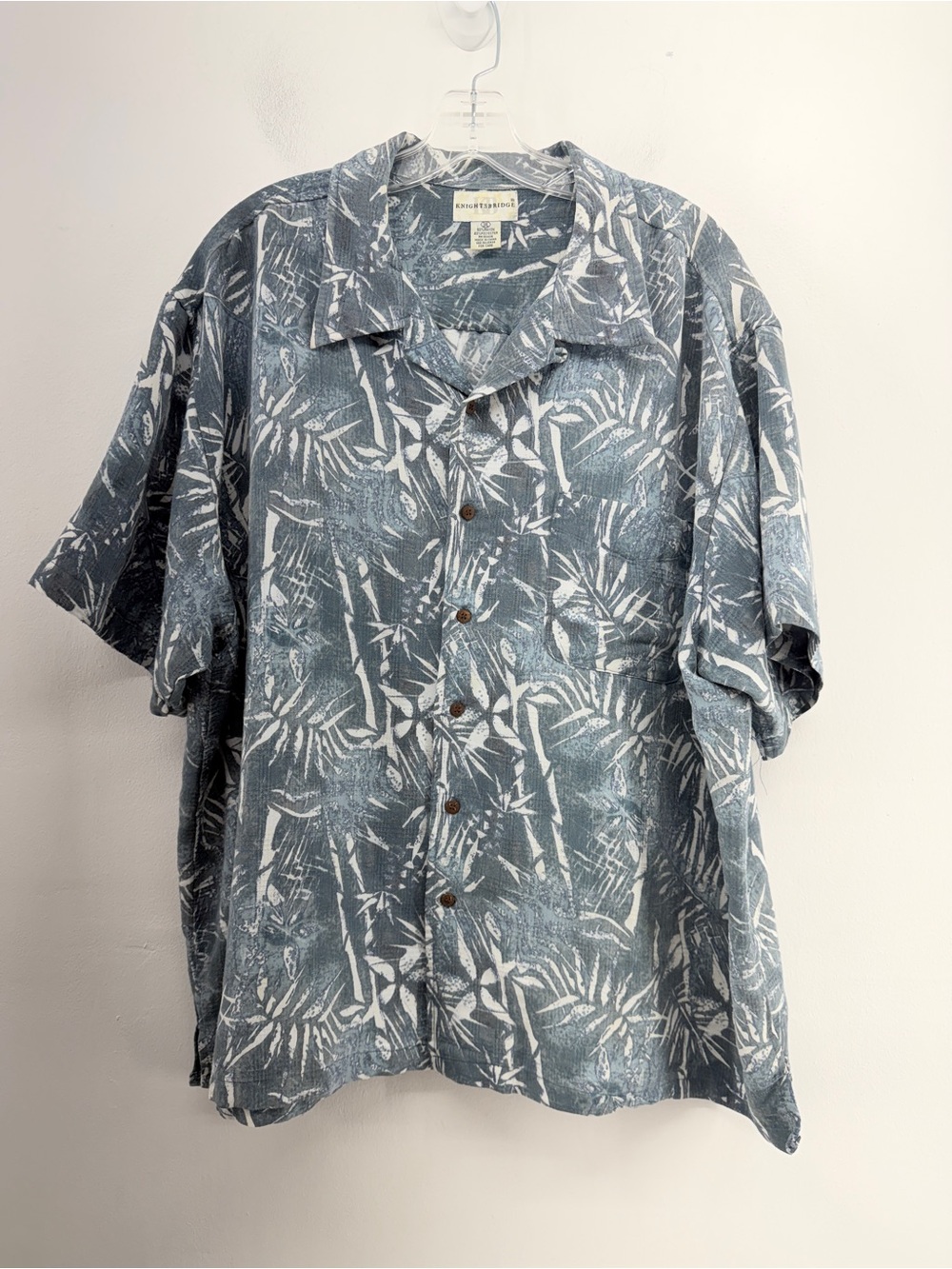 Knightsbridge Mens Multicolor Short Sleeve Tropical Beach Hawaiian Shirt Size 3X